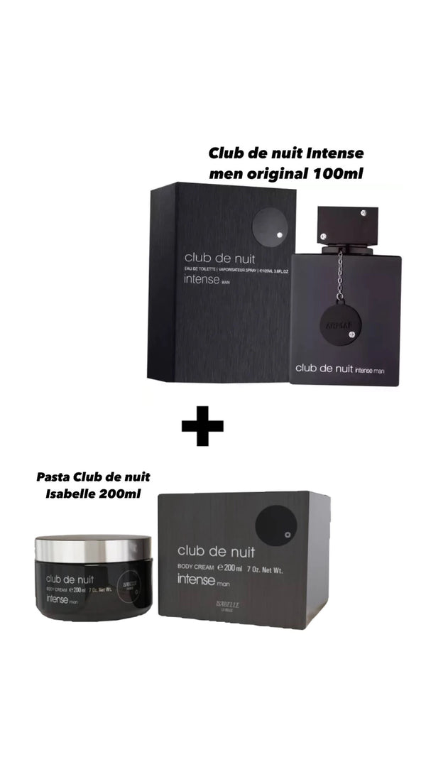 COMBO lUXUOSO CLUB DE NUIT INTENSE MEN 100ml + PASTA CLUB DENUIT ISABELLE 200ml